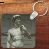 Statuut van David van Michelangelo Sleutelhanger (Achterkant)