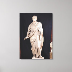 Statuut van de Caesar Augustus Canvas Afdruk