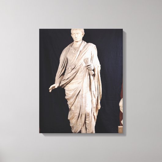 Statuut van de Caesar Augustus Canvas Afdruk (Voorkant)