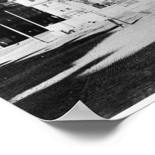 Statuut van Johann Sebastian Bach Poster (Hoek)