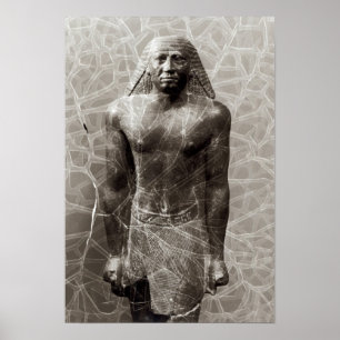 Statuut van Mentuemhat, Gouverneur van Thebes Poster