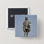 Statuut van Raphael Sanzio van Urbino, 1897 Vierkante Button 5,1 Cm (Voorkant /achterkant)