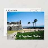 Staugustinefort, St. Augustine, Florida Briefkaart (Voorkant / Achterkant)