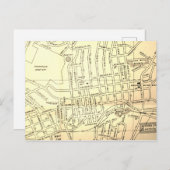 Staunton, VA kaart (Voorkant / Achterkant)