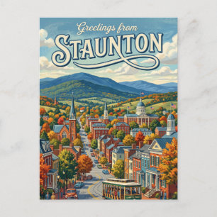 Staunton, Virginia, Verenigde Staten Virginia Briefkaart