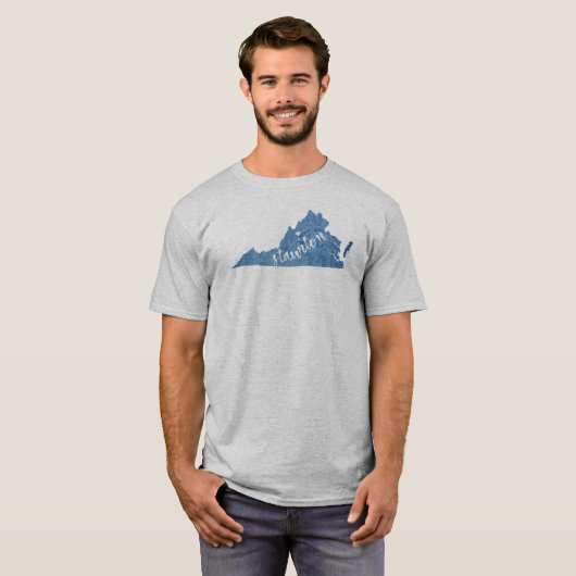 Staunton Virginia Wood Grain T-shirt (Voorkant volledig)