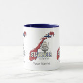 Stavanger Noorwegen Retro Stadsplattegrond  vakant Mok (Midden)