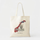 Stavanger Noorwegen Retro Stadsplattegrond vakant Tote Bag (Voorkant)