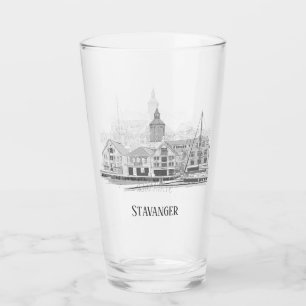 Stavanger Norway Beauful Streetscape Beer Glas