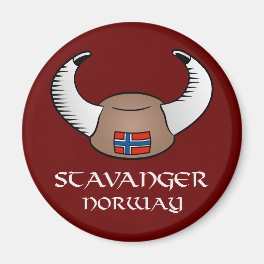 Stavanger Norway Viking Pet Magneet (Voorkant)
