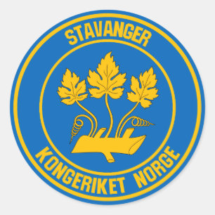 Stavanger Round Emblem Ronde Sticker