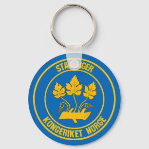 Stavanger Round Emblem Sleutelhanger