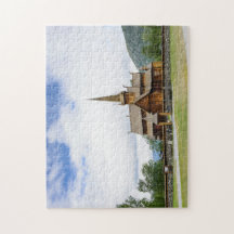 Stave-kerk in Lom, Noorse puzzel