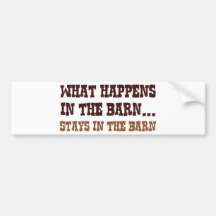 Staven in de muur bumpersticker