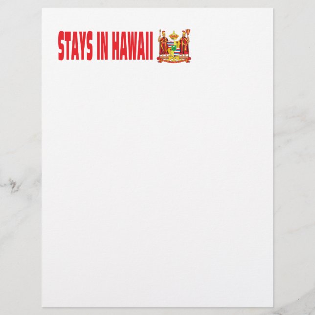 Staven in Hawaï (Voorkant)