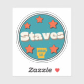 Staves, Arkansas  Autocollant (Feuille)