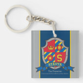 Stavya naam betekent letter S ridder crest custom Sleutelhanger (Voorkant)