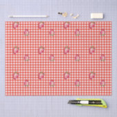 Stawberry Barn Red Gingham Tissuepapier (Craft)