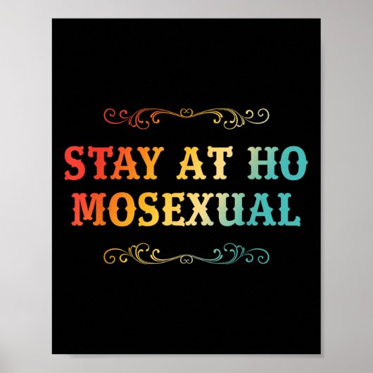 Stay At Ho Moual Funny Design Poster (Voorkant)