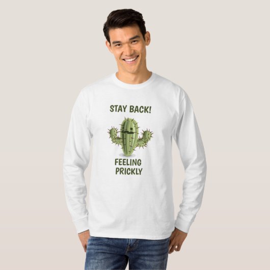 "Stay Back! Feeling Prickly" T-Shirt for Men (Devant entier)