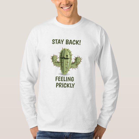 "Stay Back! Feeling Prickly" T-Shirt for Men (Devant)