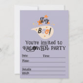 Stay Boo Halloween invitation à la fête d'Hallowee (Devant)