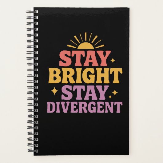 Stay Bright, Stay Divergent Planner (Voorkant)