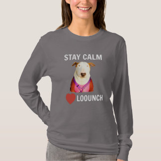 STAY CALM - LOVE LOOUNCH, T-shirt met lange hoes v