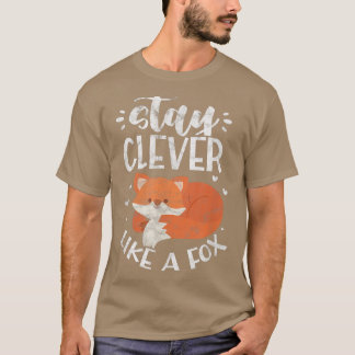 Stay Clever Like A Fo Foes Kawaii Distressed T-shirt