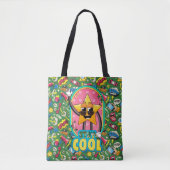 Stay Cool Pop Art Pattern Tote Draagtas (Voorkant)