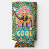 Stay Cool Retro Pop Art Can Cooler (Achterkant)