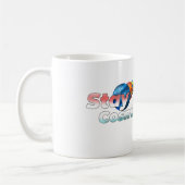 Stay Cosmic Minimal Space Typography Coffee Mug (Gauche)