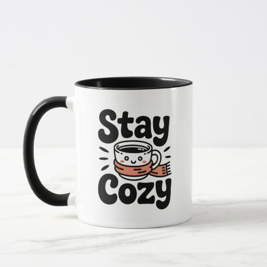 Stay Cozy Cute Coffee Mug (Gauche)