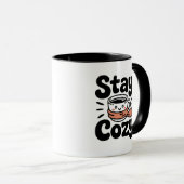 Stay Cozy Cute Coffee Mug (Devant droit)