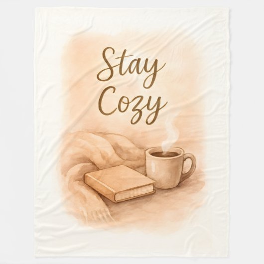 Stay cozy  fleece deken (Voorkant)