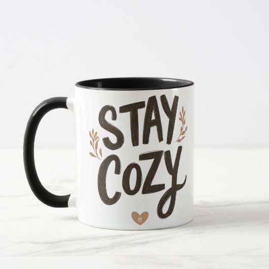 Stay Cozy Mug | Hygge Lifestyle Comfort Gift (Gauche)