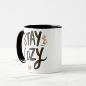 Stay Cozy Mug | Hygge Lifestyle Comfort Gift (Devant gauche)
