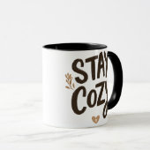 Stay Cozy Mug | Hygge Lifestyle Comfort Gift (Devant droit)