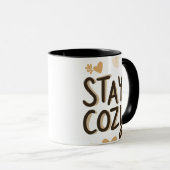 Stay Cozy Mug | Hygge Lifestyle Comfort Gift (Devant droit)