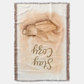  Stay cozy Throw Blanket Deken (Voorkant Verticaal)