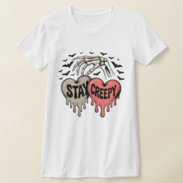 Stay Creepy T-Shirt beroemd gemaakt door Kawaii Ha