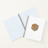 Stay Cubed | Logic Cube Retro Style Puzzel Notitieboek (Binnen)