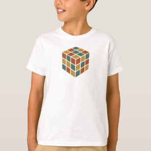 Stay Cubed Logic Cube Retro Style Puzzel T-shirt
