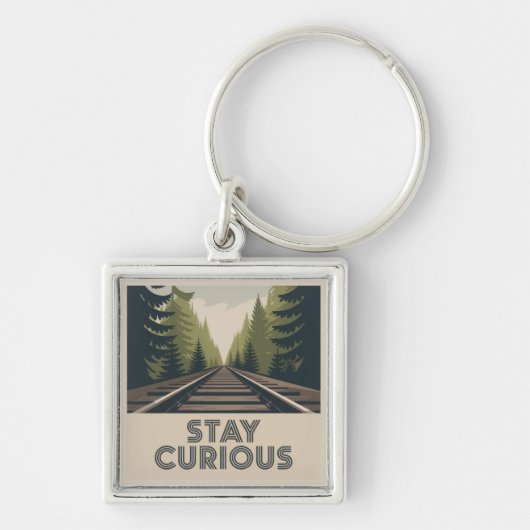 Stay Curious Sleutelhanger (Voorkant)