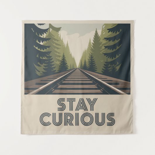 Stay Curious Wandkleed (Voorkant)