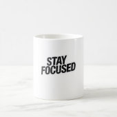 Stay Focused Minimal Typography Sweatshirt Koffiemok (Center)