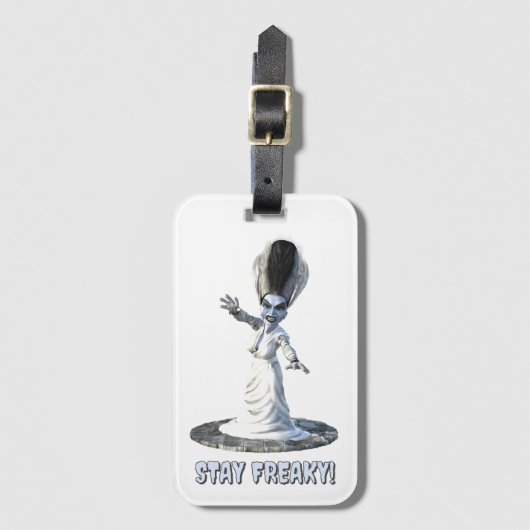 Stay Freaky! Bride of Frankenstein Bagagelabel (Voorkant (verticaal))