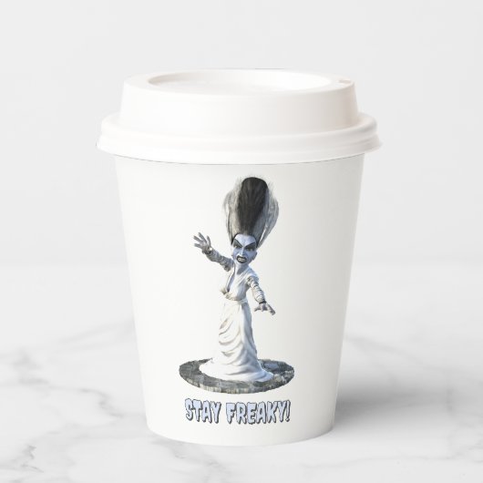 Stay Freaky! Bride of Frankenstein Papieren Bekers (Voorkant)