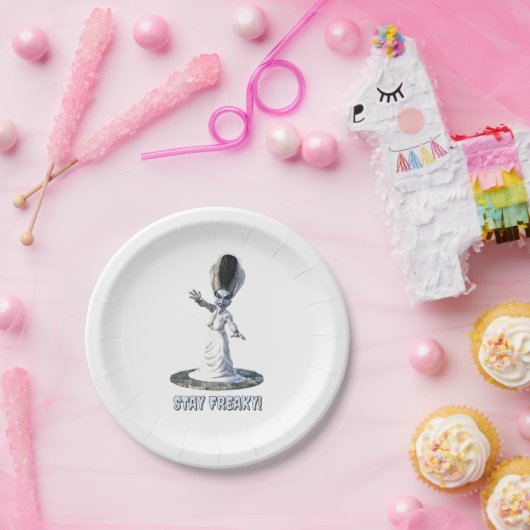 Stay Freaky! Bride of Frankenstein Papieren Bordje (Feest)