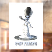 Stay Freaky! Bride of Frankenstein Raamsticker (Vel 2)